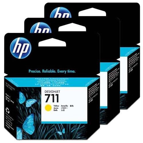 HP komplet kartuš CZ136A nr.711 (rumena), 3 kosi, original Cene