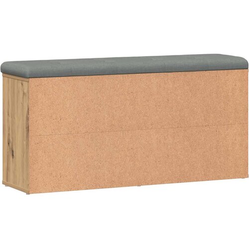  Klupa za cipele obrtnički hrast 102x32x50 cm izrađeno drvo Slike