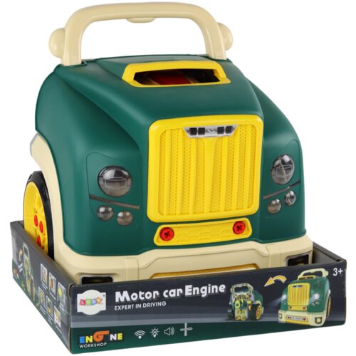 Lean_Toys Delavniški komplet za razstavljanje motorja tovornjaka DIY Zelena Cene