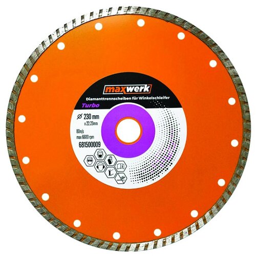 Maxwerk Rezna ploča dijamantska turbo 230 mm narandžasta Cene