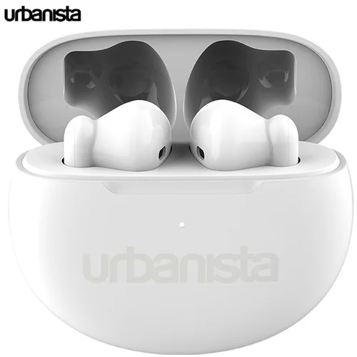 Urbanista brezžične slušalke Austin, Bluetooth 5.3, TWS, do 20 ur predvajanja, upravljanje na dotik, IPX4 vodoodpornost, USB Type-C, bele (Pure White