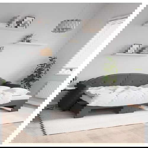 vidaXL Dnevni krevet na razvlačenje tamnosivi 80 x 200 cm od tkanine Cijene