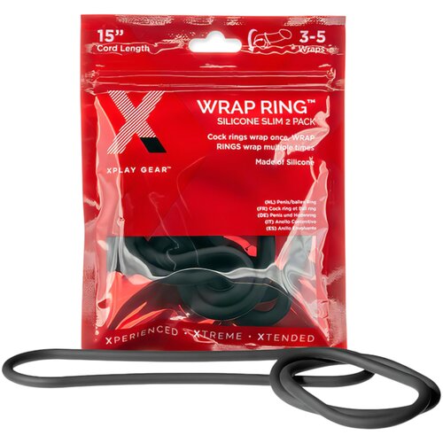 PerfectFIT Slim Wrap 15 - tanek erekcijski obroček - črn (38 cm) Cene