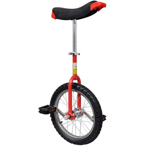 vidaXL Rdeč nastavljiv monocikel 16", (20989388) Cene