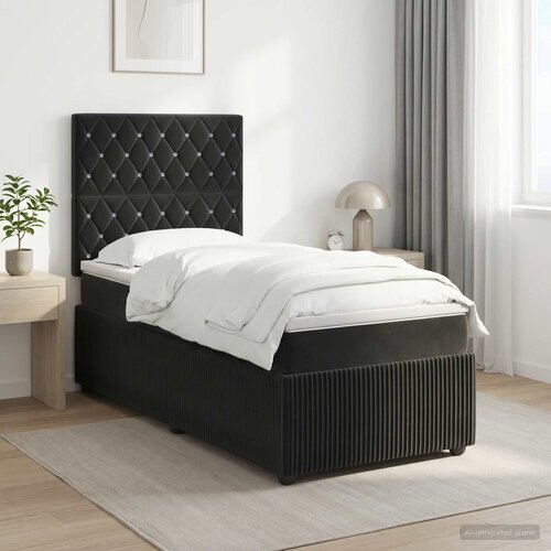  Boxspring krevet s madracem Crna 80 x 200 cm Bar&scaron;un Cijene