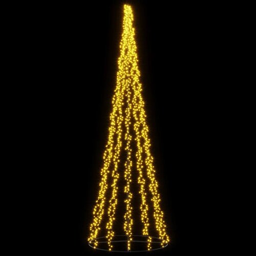  LED božićno drvce 485 cm 3000 LED lampica Topla bijela Čelik - 485 cm Slike