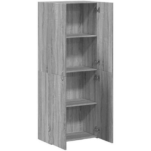 VidaXL omara za dokumente Grey Sonoma 60x32x153 cm iz umetnega lesa Slike