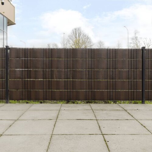 vidaXL Balkonski zasloni 5 kom smeđi i crni 255 x 19 cm od poliratana Cijene
