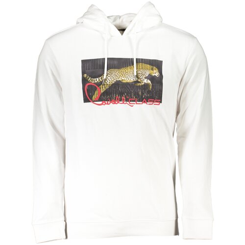 Cavalli Class MEN&#39;S WHITE ZIPLESS SWEATSHIRT Cijene