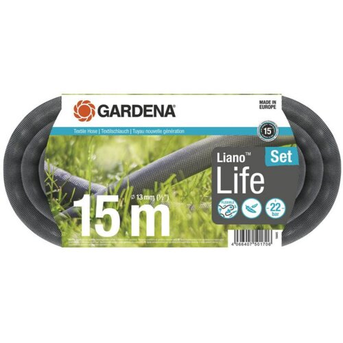 Gardena Textile Hose Liano Life 1/2 , 15 m Set Slike