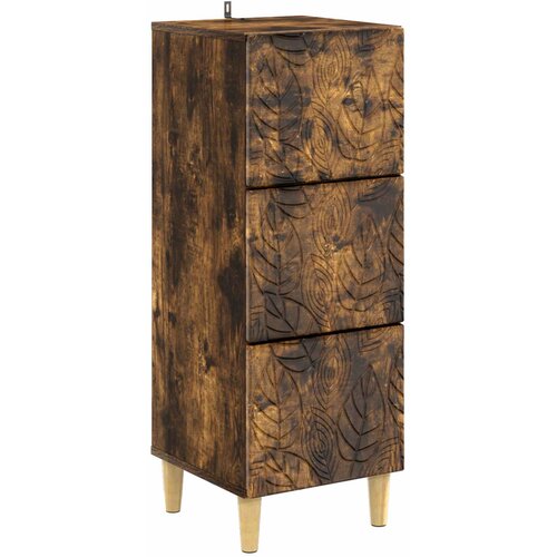 vidaXL Predalna omara Dimljen hrast 33 x 34,5 x 90 cm Inženirski les, (5000246874) Cene