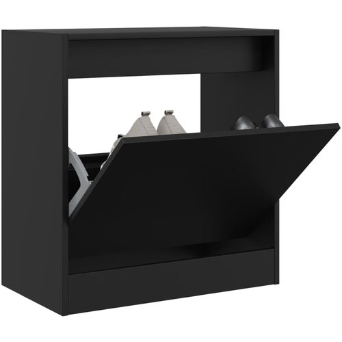 vidaXL Omarica za čevlje črna 60x34x63,5 cm inženirski les Cene