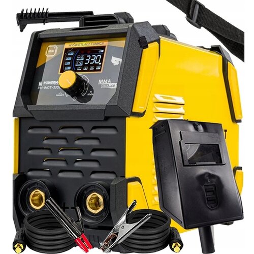 Powermat 4v1 IGBT MMA TIG Lift inverterski varilni aparat LCD 330A VRD ANTI STICK PM-IMGT-330L Slike