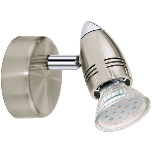 Eglo Magnum-led reflektor/1, led gu10 1x3w, 240lm, nikl-Mat/krom, Slike
