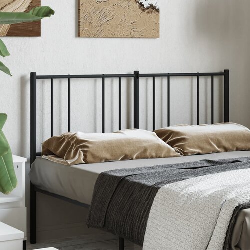 vidaXL Metalno uzglavlje crno 135 cm Cijene