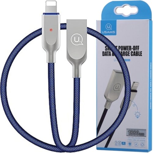 Usams U-SUN IZKLOPNI KABEL ZA LIGHTNING 1,9M ZA IPHONE OVITEK MODER, (21980487) Cene