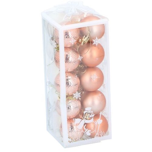 Novogodišnji ukras kugla 4cm 20/1 bakarna ( 45/52582 ) Slike