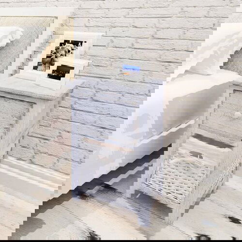VidaXL Noćni ormarići od drva 2 kom bijeli Slike