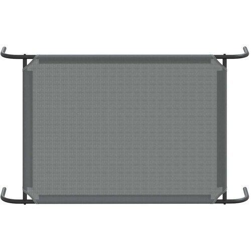 VidaXL Povi&amp;scaron;eni krevet za pse sivi 110x65x20 cm tekstil i čelik Slike