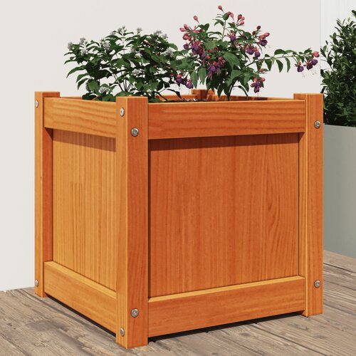 vidaXL Vrtna sadilica voštano smeđe boje 40 x 40 x 40 cm od borovine Cijene
