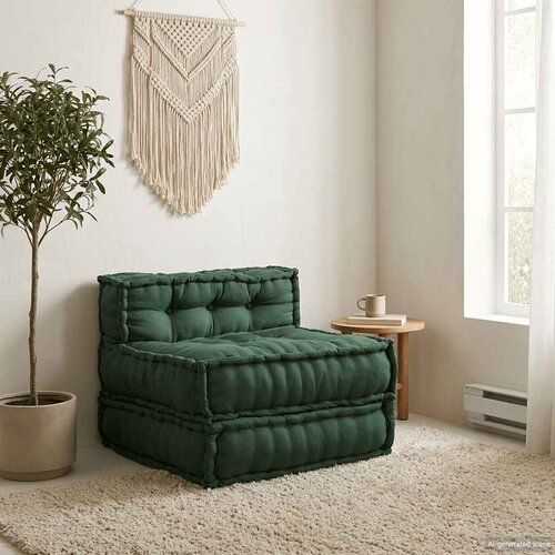  Modularna sofa zelena 70x70x54 tkanina Cijene