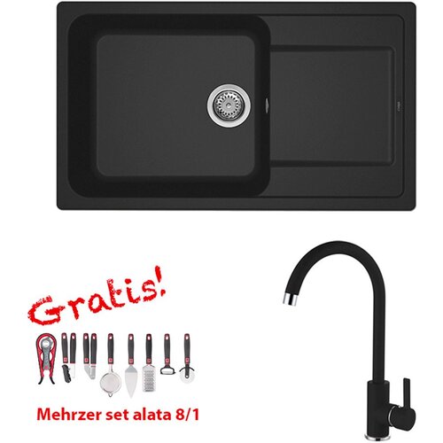 ELLECI Set Life 410 + slavina C01 Nero Cijene
