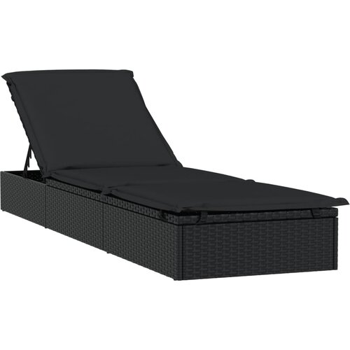 LEŽAJ za sunčanje s krovom 211 x 57 x 140 cm poliratan Slike