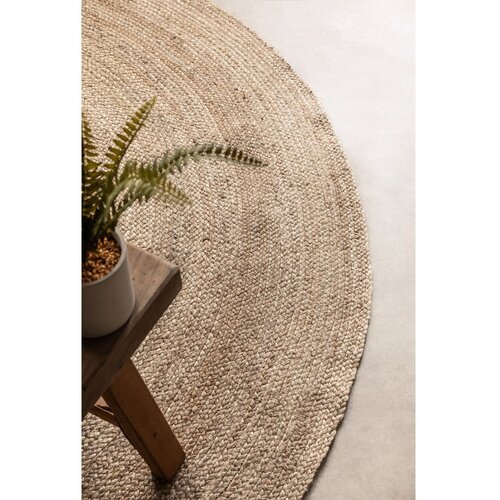Hanse Home Obojestranska okrogla preproga iz jute &amp;oslash; 100 cm Braided Grey &amp;ndash; Slike