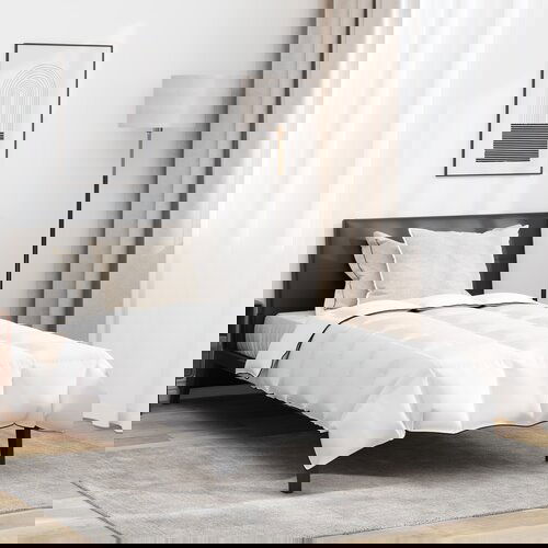 vidaXL Poplun s jastukom 2 pcs Bijela 140 x 200 cm Paperje Cijene