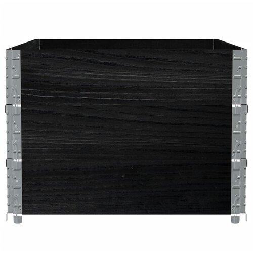  Vrtni sadilica crna 120 x 80 cm od masivne borovine Slike