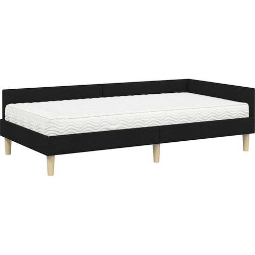  Kutni krevetni okvir s madracem Ostalo 2 pcs Zelena tkanina Slike