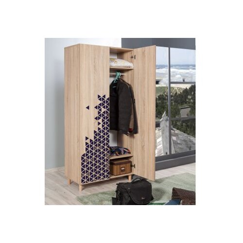 Hanah home Ormar Stil-123, 90x192x52 cm, &amp;Scaron;areni Slike