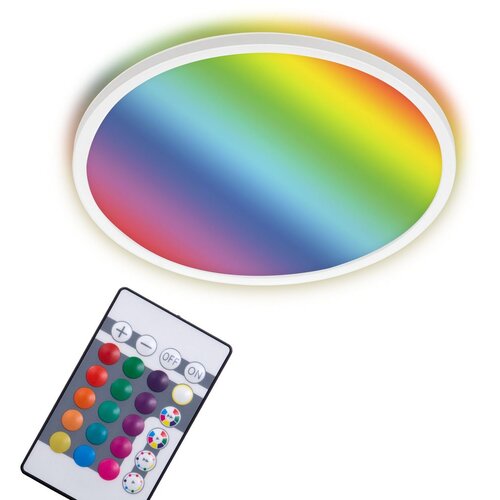 BRILO plafonjera led 22 w 2700 lm 4000 k + rgb-led 42x2,8 cm bcl bijela Cijene