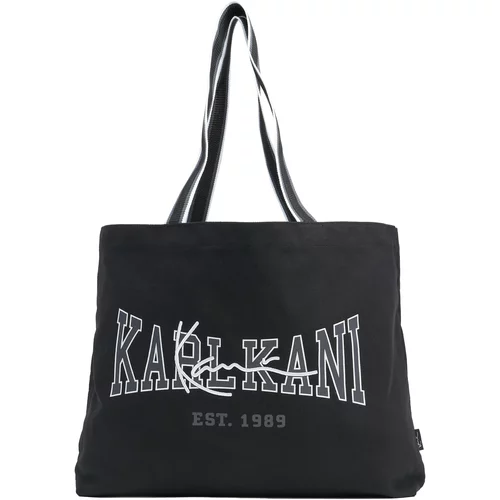Karl Kani Nakupovalna torba grafit / črna / bela