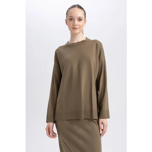 Defacto Regular Fit Crew Neck Tunic