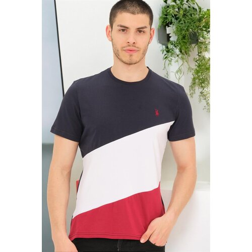 Dewberry T8590 MEN&amp;#039;S T-SHIRT-PLAIN NAVY BLUE Slike