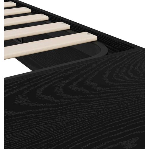  Otoman krevet Crni hrast 193 x 120 x 25 cm Iverica - Crni hrast 120 x 190 cm Slike