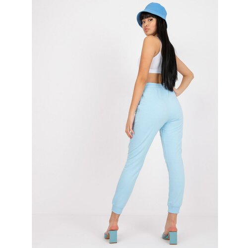 Fashion Hunters Basic light blue sweatpants with a Shail binding Slike