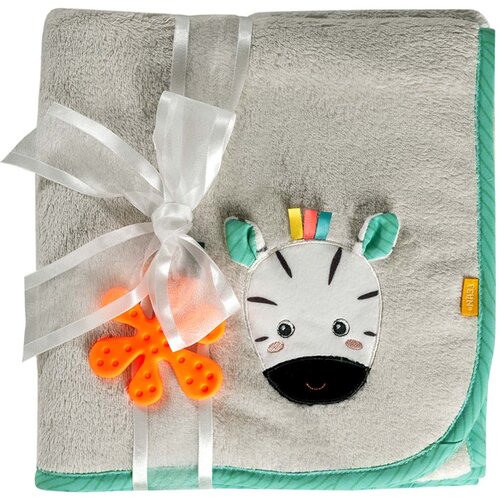 Fehn dobabydoo cuddleblanket zebra odeja z grizljajočim delom 100x75 cm Slike