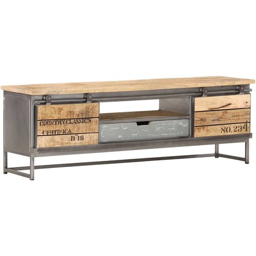 The Living Store TV omarica 120x30x40 cm trden mangov les - TV Omarica, (21376335) Slike
