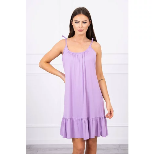 Kesi Dress with thin shoulder straps purple