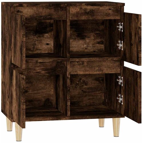  Komoda boja dimljenog hrasta 60 x 35 x 70 cm konstruirano drvo Slike