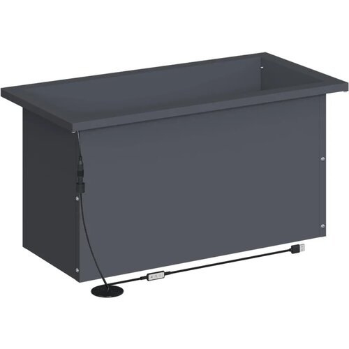 Vrtna posuda za sadnju s LED svjetlom 2 kom. Antracit - Antracit 30 x 60 x 30 cm 2 Slike