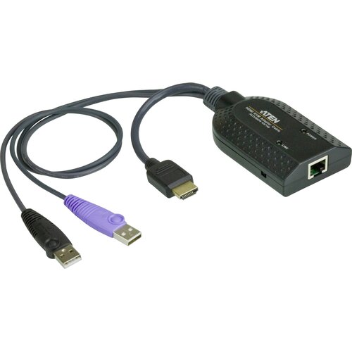 Aten KVM adapter [2x mo&scaron;ki konektor USB 2.0 tipa A\, mo&scaron;ki konektor HDMI - 1x RJ45 vtičnica] črna, (20430090) Cene
