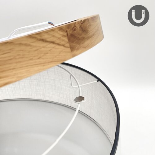  Brilagi - LED plafonsko svetlo BELLADONNA 3xE27/15W/230V prečnik 50 cm bela/hrast Slike