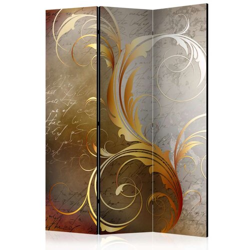  Paravan u 3 dijela - Gold letters [Room Dividers] 135x172 Slike