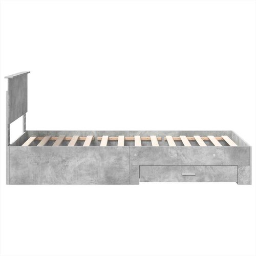  Okvir za krevet Betonski sivi i srebrna 75 x 190 cm Slike