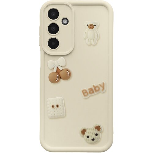 AVIZAR Ovitek za Galaxy A26 s 3D Kawaii Medvedki in Dvignjenim Robom, Bež, (5000274383) Cene