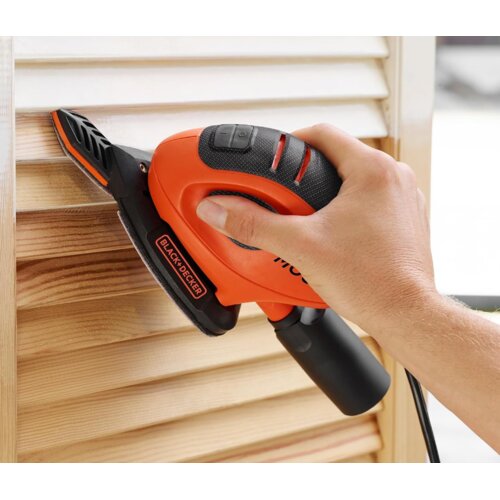 Black &amp;amp; Decker Vibracijska brusilica Mouse BEW230BCA, 55W, 10x pribor + torba Slike