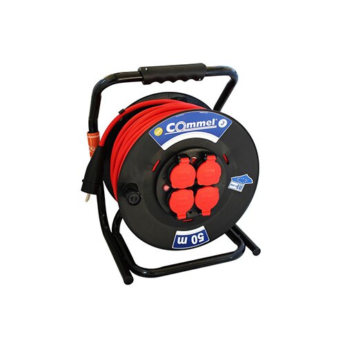 Commel kablovska motalica sa 50m kabla na plastičnom bubnju 320mm H05RR-F 3G2,5 C0932 Cene